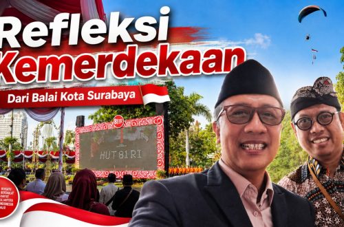Foto bersama Ka Brida pemkot Surabaya, Bpk. Agus Sonhaji selepas upacara 17 Agustus 2026